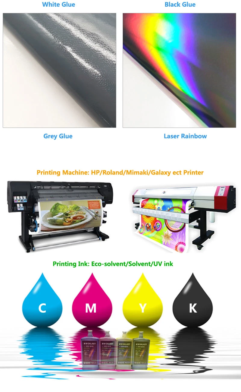 SINOVINYL Air Free Printable Vinyl Eco Solvent Sticker Film For Banner Digital Printing