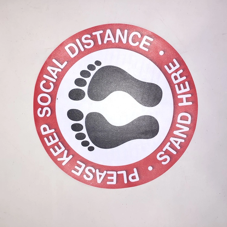 Floor Sticker Sign Please Keep 6 Feet Distance Floor Sticker Social Distancing Floor Sign